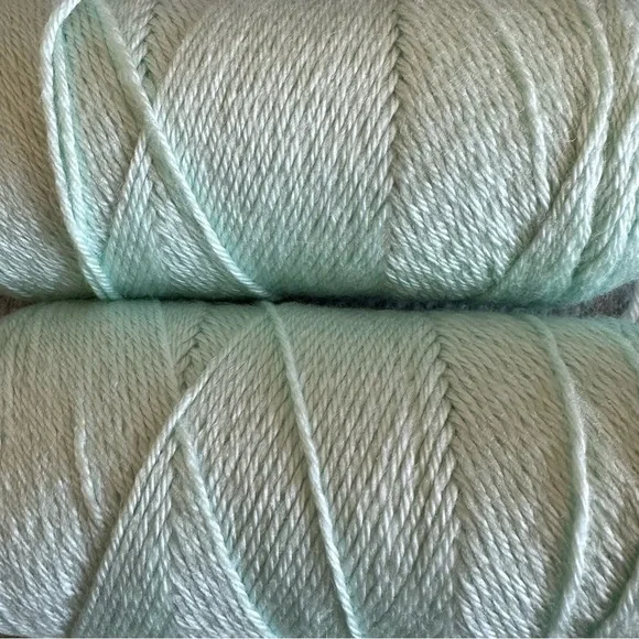 Two and a Half Skeins of Mint Green Yarn - Picture 2 of 6